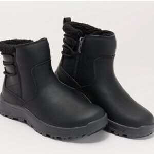 Khombu Water Repellent Ankle Boots-Sarah-Black-10M-NIB-A621383